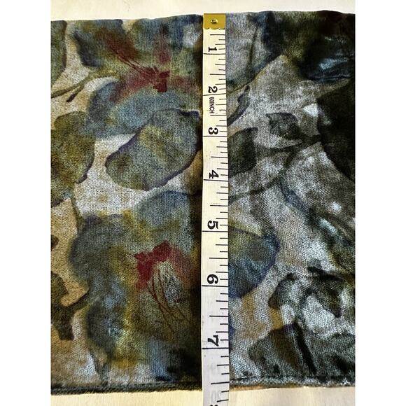 Morgan & Oates Women’s Velvet Scarf Abstract Floral Soft/Earthy/artistic/velvety - Picture 3 of 7